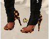 Blk Boot Sandal w plaid