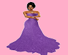 Long Purple Ball gown
