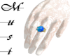 |E|M| Blue Stone Ring