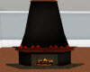 T~Dark Iron Fireplace