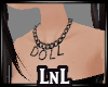 Gothic doll necklace