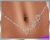 Belly chain whit hearts
