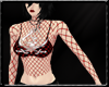 Fishnet Pirate top Red