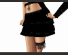 Black skirt + garter