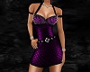 D Purple Spiked Dress