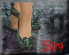 ![S79] green kork heels