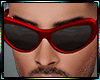 Rhea Red/Black Glasses