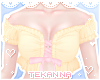 [T] Frilly top Yellow