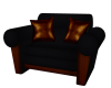 SE-Black Leather Chair