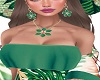 green&peachgold necklace
