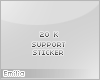 e! 20k support sticker