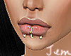 {J} Gold Lip Piercing