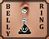 Belly Ring Poo Emoji