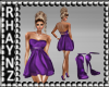 Violet Cocktail Dress