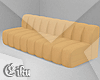 Wavy Tan Sofa