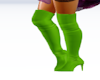 Green Thigh Boots