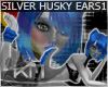 +KM+ Silver Husky Ears