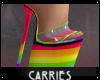 C Rainbow Heels