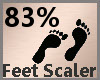 Feet Scale 83% F