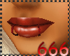 (666) red snake ring