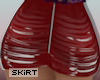 |KNO| Red PVC Skirt