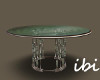 ibi Chrome Glass Table
