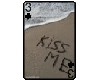Beach kiss card