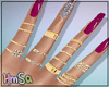 !H! Pink Nails + Rings