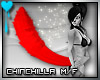 D~Chinchilla Tail: Red