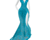 Aqua Lace Gown