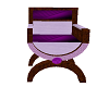 Violet/Wood Chair