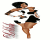 {DEL} Blk/wht Cheetah