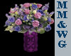 *MM* Floral Purple Vase