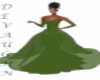 Diamond Olive Gown