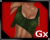 Gx- leopard top green