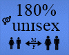 Unisex Avi Size 180%
