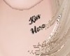 ^ Neck Tatto Kiss Here