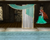Teal Curtain Right