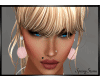 Pink Fur Earrings