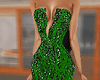 Green Mermaid Style Gown