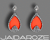 Vintage Earrings - Coral