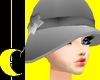 Grey Cloche Hat