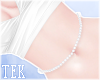 [T] Pearl belt White