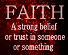 FAITH QUOTE ~ RED ~