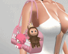 Pink Bag Labubu Keychain