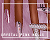 Crystal Pink Nails