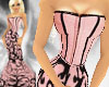 Pink & Black Corset Gown