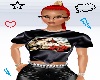 black satin crop top