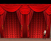 red velvet curtains