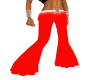 Fluffy pants red w belt